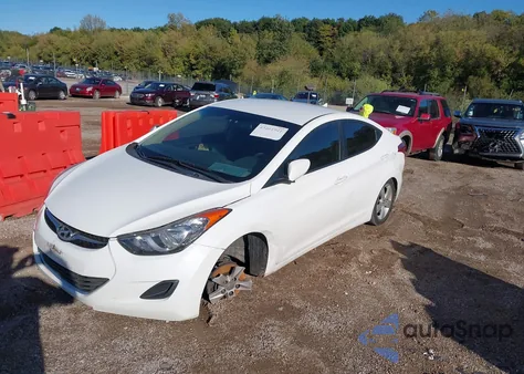 2013 Hyundai Elantra Gls из США, поврежденный, VIN 5NPDH4AE0DH372412